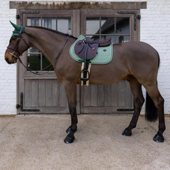 Kentucky Horsewear Saddle Pad Velvet Pied-de-Poule Show Jumping