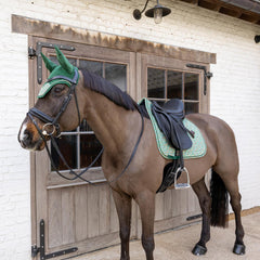 Kentucky Horsewear Saddle Pad Velvet Pied-De-Poule Dressage