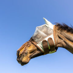 Kentucky Horsewear Fly mask classic with ears & nose tassels