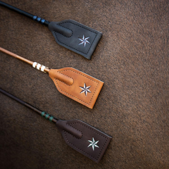 Kentucky Horsewear Jumping Whip Guidance Leather Grip