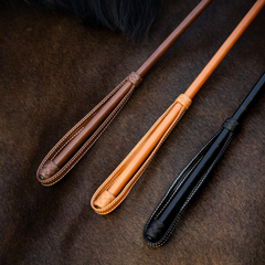 Kentucky Horsewear Jumping Whip Classy Smooth Leather