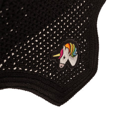 Kentucky Horsewear Fly Veil Wellington Black Unicorn Soundless