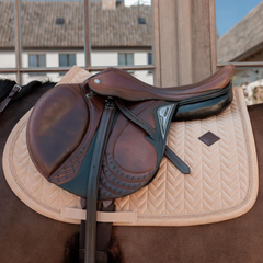 Kentucky Horsewear Saddle Pad Velvet Mini Pearls Jumping