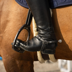 Velari Spurs Stainless Steel with Rubber Large Wheel Rowell