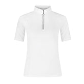 Kentucky Horsewear Show Shirt Women Classic with Glitter Zipper Short Sleeve