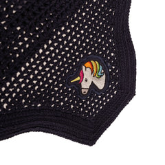 Kentucky Horsewear Fly Veil Wellington Black Unicorn