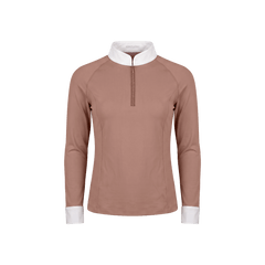Kentucky Horsewear Show Shirt Girls Classic Long Sleeve Glitter Zipper