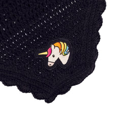Kentucky Horsewear Fly Veil Wellington Wave Black Unicorn