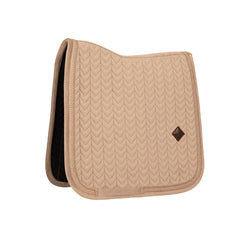 Kentucky Horsewear Saddle Pad Velvet Fishbone Plaited Glitter Rope Dressage
