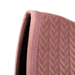 Kentucky Horsewear Saddle Pad Velvet Fishbone Plaited Glitter Rope Dressage