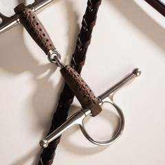 Velari Leather Full Cheek Bit Single Jointed