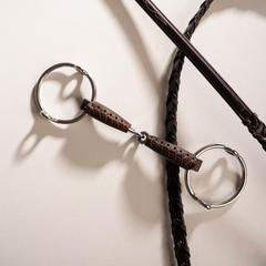 Velari Leather Gag Loose Ring Single Jointed