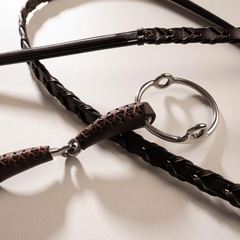 Velari Leather Gag Loose Ring Single Jointed