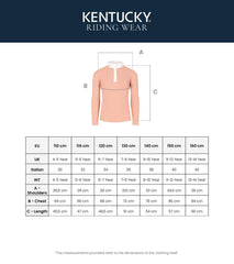 Kentucky Horsewear Show Shirt Girls Classic Long Sleeve Glitter Zipper