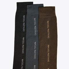 CT Socks With Repeating Logo in Pack of 3 Cts