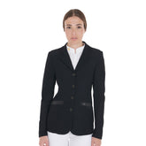 Equestro Women's Competition Jacket Four Buttons Perforated Fabric