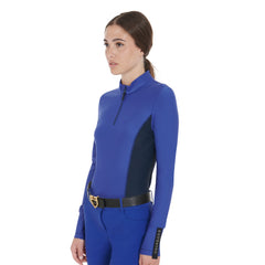 Equestro Women's Long Sleeve Technical Training Polo