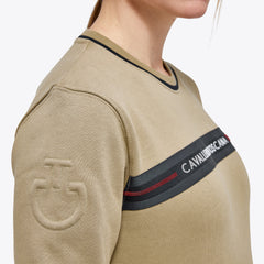 CT Women's Sweatshirt Crew Neck "Train Hard. Ride Easy" Cavalleria Toscana