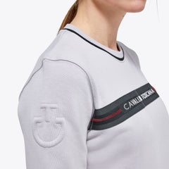 CT Women's Sweatshirt Crew Neck "Train Hard. Ride Easy" Cavalleria Toscana