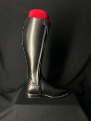 DeNiro Bellini Custom Dressage Boots Wrat Black with Pearls and Crystals - In Stock