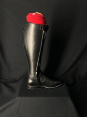 DeNiro Bellini Custom Dressage Boots Wrat & Brushed Black with Pearls and Crystals - In Stock