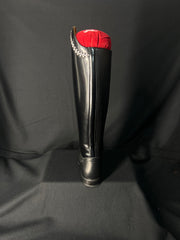 DeNiro Bellini Custom Dressage Boots Wrat & Brushed Black with Pearls and Crystals - In Stock