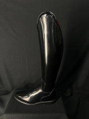 DeNiro Bellini Custom Dressage Boots Brushed Black w/ Patent - In Stock