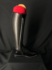 DeNiro Bellini Custom Dressage Boots Brushed Black w/ Patent - In Stock