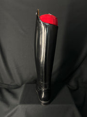 DeNiro Bellini Custom Dressage Boots Brushed Black w/ Patent - In Stock