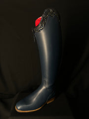 DeNiro Bellini Custom Dressage Boots Wrat Blu Oceano & Infinito Sky - In Stock