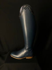 DeNiro Bellini Custom Dressage Boots Wrat Blu Oceano & Infinito Sky - In Stock