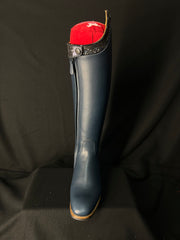 DeNiro Bellini Custom Dressage Boots Wrat Blu Oceano & Infinito Sky - In Stock