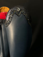 DeNiro Bellini Custom Dressage Boots Wrat Blu Oceano & Infinito Sky - In Stock