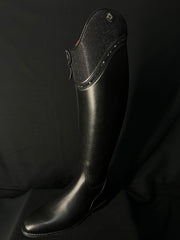 DeNiro Bellini Custom Dressage Boots Wrat Black with Iride Black and Jet Crystals