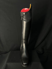 DeNiro Bellini Custom Dressage Boots Wrat Black with Iride Black and Jet Crystals