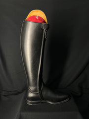 DeNiro Bellini Custom Dressage Boots Wrat Black with Iride Black and Jet Crystals