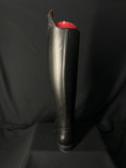 DeNiro Bellini Custom Dressage Boots Wrat Black with Iride Black and Jet Crystals