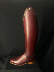 DeNiro Raffaello Custom Dressage Boots Wrat Mosto with Buongiorno Brown