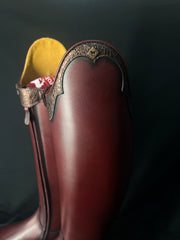 DeNiro Raffaello Custom Dressage Boots Wrat Mosto with Buongiorno Brown