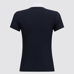 CT S/S Jersey Competition Zip Polo w/ Glitter Print