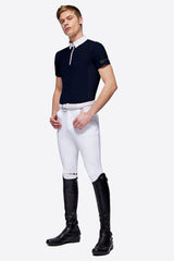 RG Men's Jersey S/S Zip Competition Polo - Navy