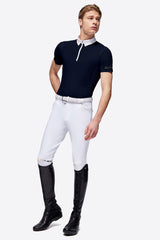 RG Men's Jersey S/S Zip Competition Polo - Navy