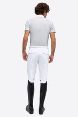 RG Men's Jersey S/S Zip Competition Polo - Light Grey