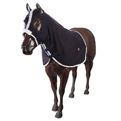 Kool Master Cotton Show Hood Navy w/White Binding