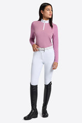 Rider's Gene Women's Long-Sleeve Micro-Perforated Jersey Competition Zip Shirt