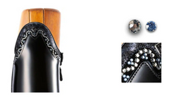 DeNiro Bellini Custom Dressage Boots Wrat Blu Oceano & Infinito Sky - In Stock