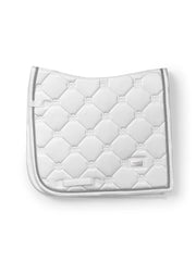 Equestrian Stockholm Dressage Saddlepad Silver White Perfection