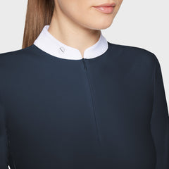 Samshield Louisella One-Colour Short Collar L/S Competition Shirt