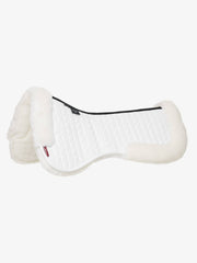 LeMieux Merino+ Dressage Half Pad White/White