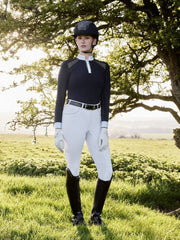 LeMieux Camille Long Sleeve Show Shirt Navy